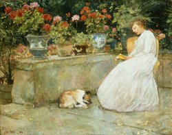 Reading by Childe Hassam