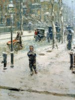 Snow Storm on Fifth Avenue by Childe Hassam