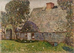 The Old Mulford House by Childe Hassam