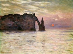 Falaise dEtretat by Claude Monet