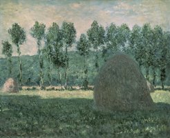 Haystacks near Giverny by Claude Monet
