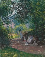 In The Park Monceau by Claude Monet