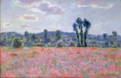 Poppy Field by Claude Monet
