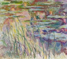 Reflections On The Water by Claude Monet