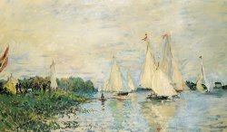 Regatta At Argenteuil by Claude Monet