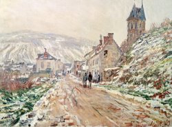 Road In Vetheuil In Winter by Claude Monet
