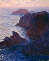 Rocks at Bell Ile by Claude Monet