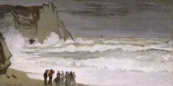 Rough Sea at Etretat by Claude Monet