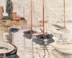 Sailboats on the Seine by Claude Monet