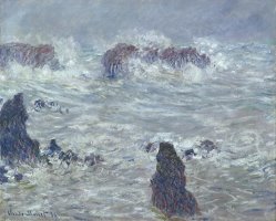 Storm off the Coast of Belle Ile by Claude Monet