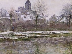The Church at Vetheuil under Snow by Claude Monet