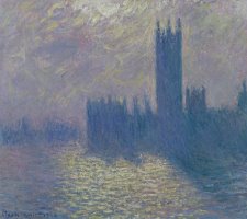 The Houses of Parliament Stormy Sky by Claude Monet