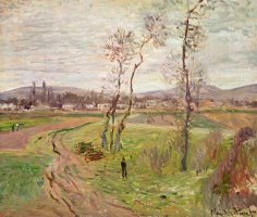 The Plain At Gennevilliers by Claude Monet