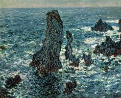 The Rocks at Belle Ile by Claude Monet