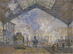 The Saint-lazare Station by Claude Monet