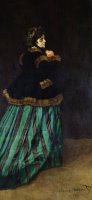 The Woman in the Green Dress by Claude Monet
