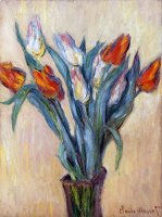 Tulips by Claude Monet