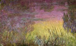 Waterlilies at Sunset by Claude Monet