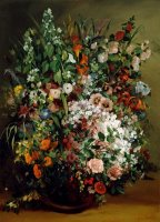 Bouquet of Flowers in a Vase by Courbet, Gustave