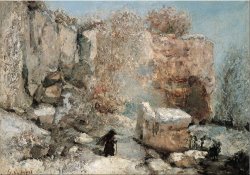 Snow Effect in a Quarry by Courbet, Gustave