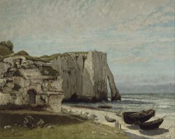 The Etretat Cliffs After The Storm by Courbet, Gustave