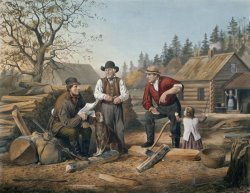 Arguing the Point by Currier and Ives