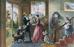 The Four Seasons of Life Middle Age by Currier and Ives