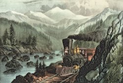The Route To California by Currier and Ives