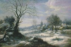 Winter landscape by Daniel van Heil