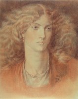 Head Of A Woman Called Ruth Herbert by Dante Charles Gabriel Rossetti