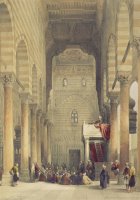 Interior Of The Mosque Of The Metwalys by David Roberts