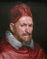 Part of The Portrait of Pope Innocent X by Diego Velazquez