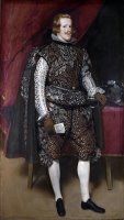 Philip Iv of Spain in Brown And Silver 1632 by Diego Velazquez