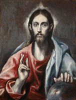 Christ Blessing ('the Saviour of The World') by Domenikos Theotokopoulos, El Greco