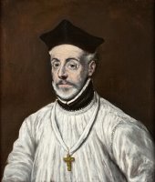 Portrait of Diego De Covarrubias Y Leiva by Domenikos Theotokopoulos, El Greco