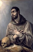 Saint Francis in Ecstasy by Domenikos Theotokopoulos, El Greco