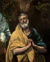 Saint Peter in Tears by Domenikos Theotokopoulos, El Greco