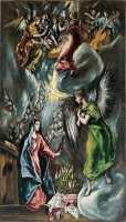 The Annunciation 2 by Domenikos Theotokopoulos, El Greco