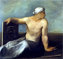 A Personification of Geometry by Dosso Dossi