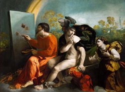 Jupiter, Mercury And Virtue by Dosso Dossi