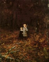Babies in The Woods by Eastman Johnson