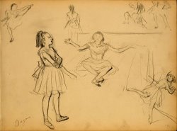 Ballet Dancers Rehearsing by Edgar Degas