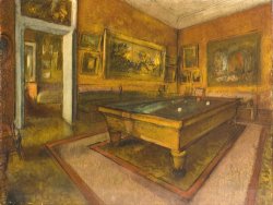 Billiard Room at Menil Hubert by Edgar Degas
