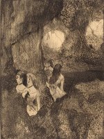 Dancers in The Wings (danseuses Dans La Coulisse) by Edgar Degas