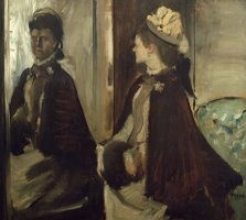 Madame Jeantaud in the mirror by Edgar Degas