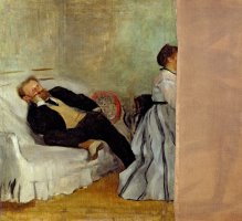 Monsieur and Madame Edouard Manet by Edgar Degas