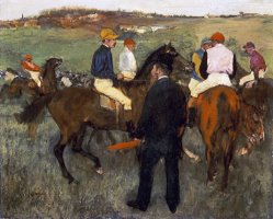 Racehorses (leaving The Weighing) by Edgar Degas