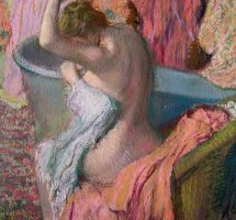 Seated Bather by Edgar Degas