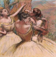 Three Dancers by Edgar Degas