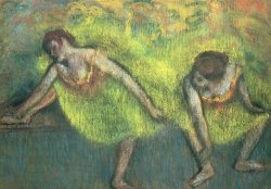 Two Dancers Relaxing by Edgar Degas